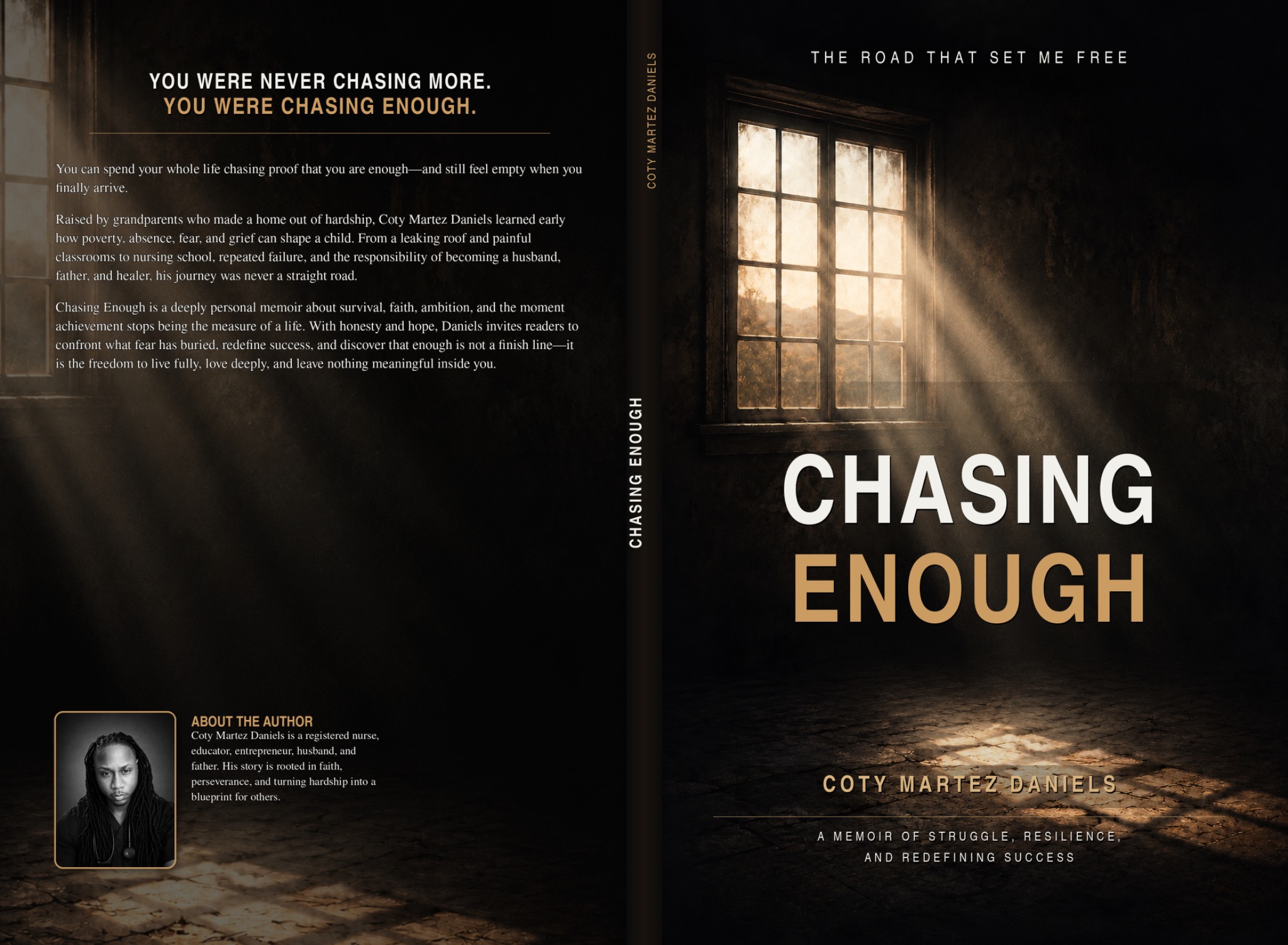 Cover of Chasing Enough: The Road That Set Me Free by Coty Martez Daniels